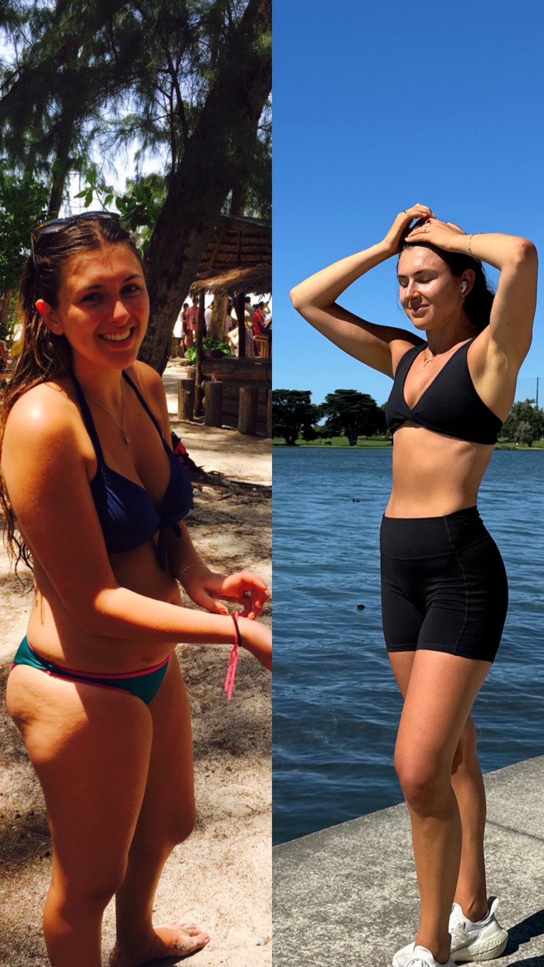 Sheri's own before-and-after transformation